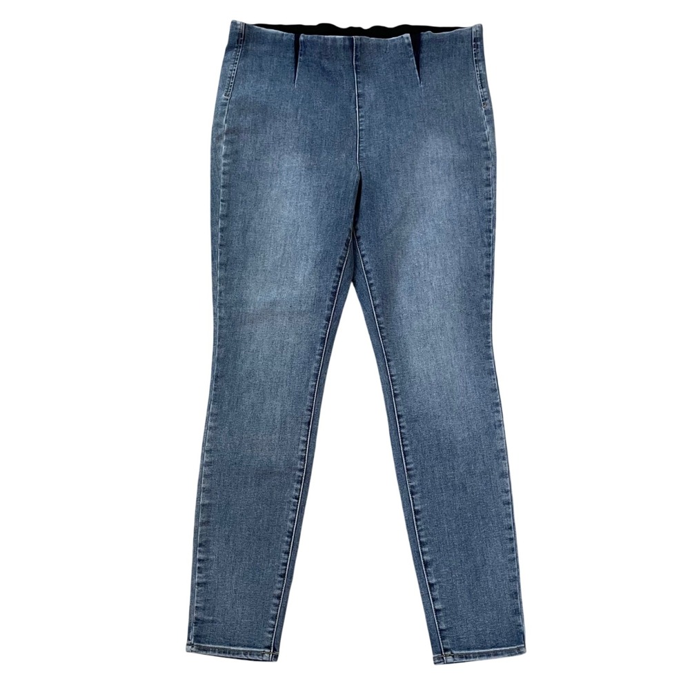 WHBM White‎ House Black Market Blue Pull On Skinny Legging Jeans Womens Size 12